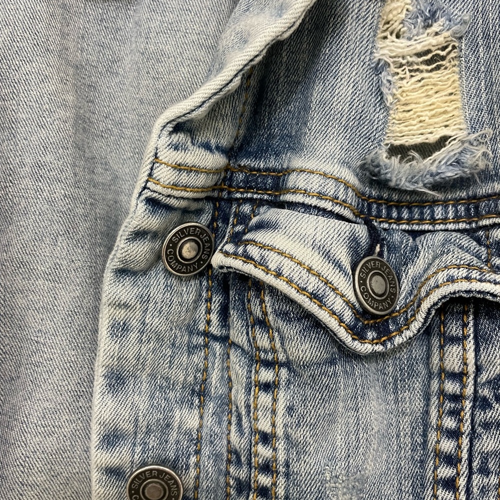 Silver Jeans Co Jean Indigo Vest View 3